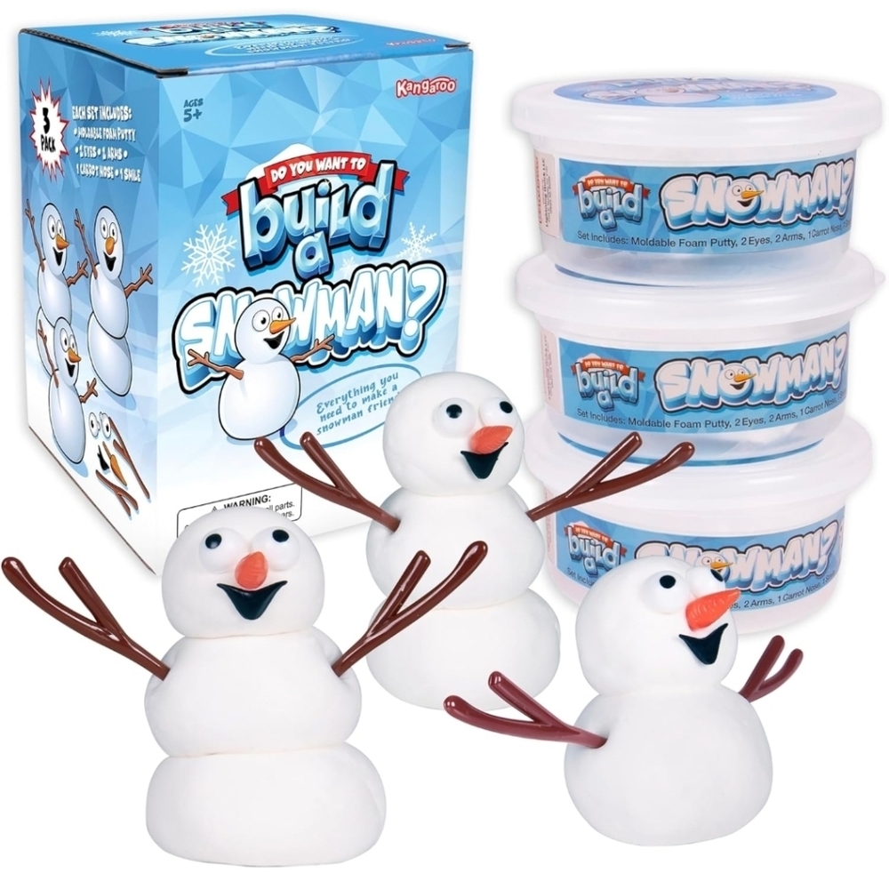 Melting Snowman Putty Build a Snowman Craft Kit 3 Pk
